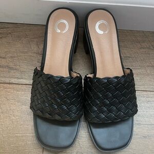 Journee Collection Womens Fylicia Open Toe mid Heel